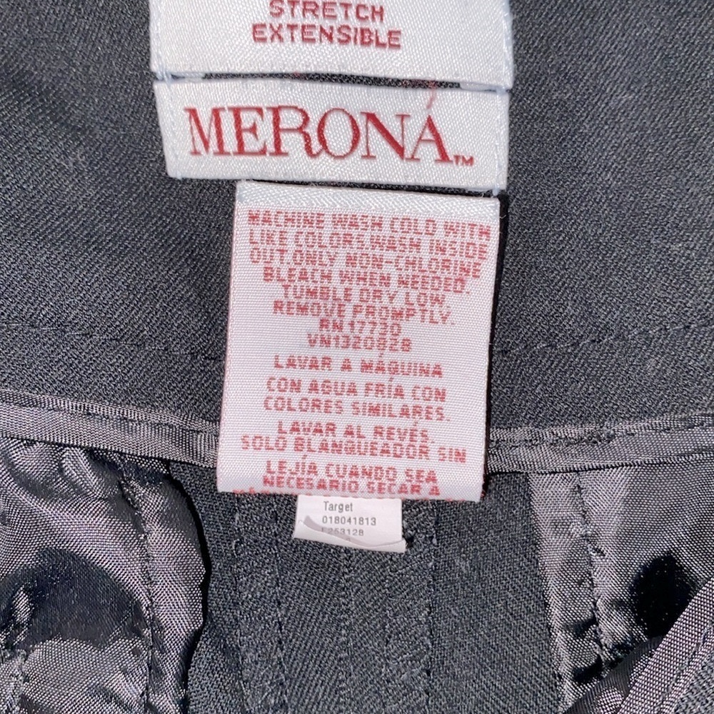 Merona black dress career pants size 10 - Picture 5 of 7
